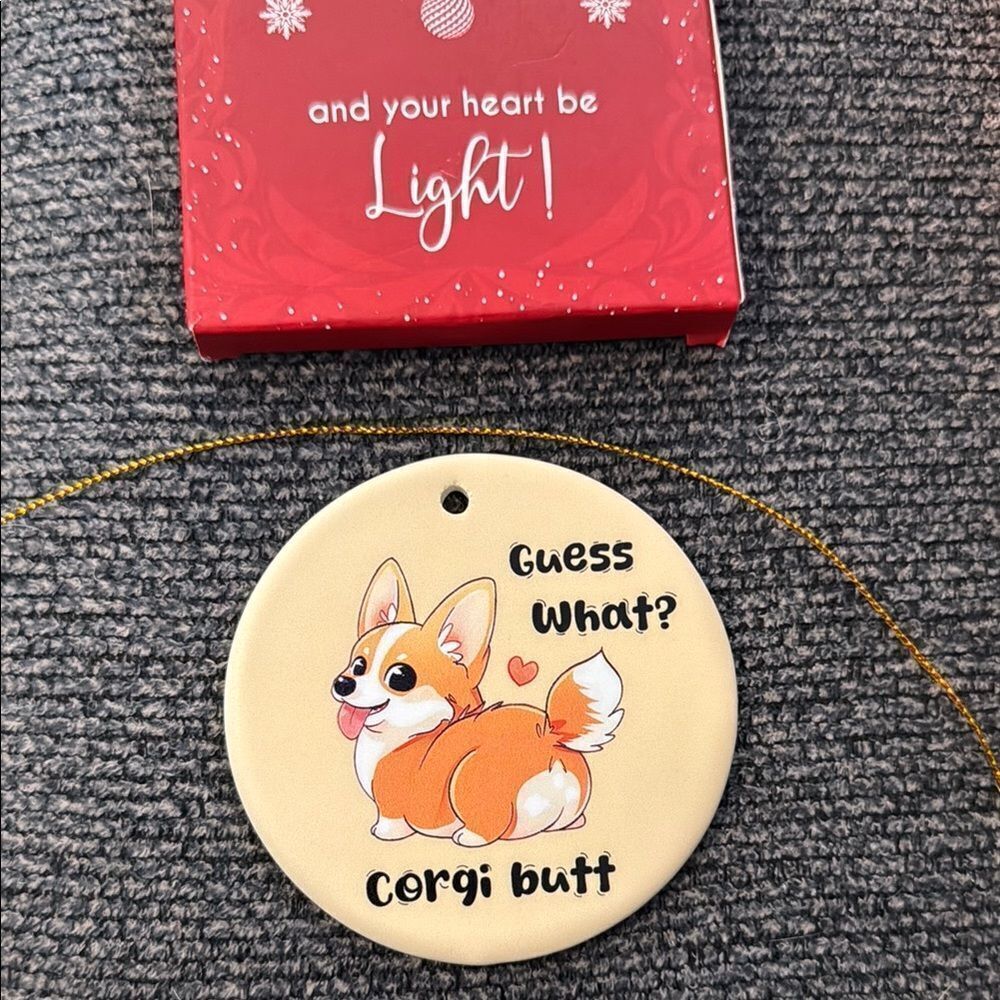 Corgi Butt Ornament Christmas New